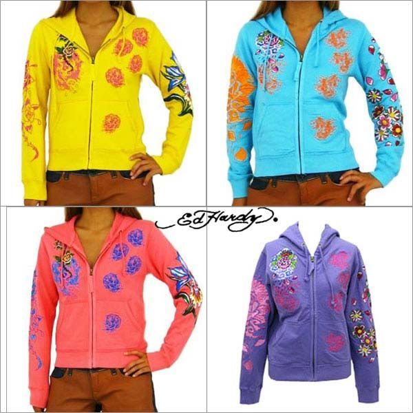 Ed Hardy エドハーディー レディース パーカー ジップアップ