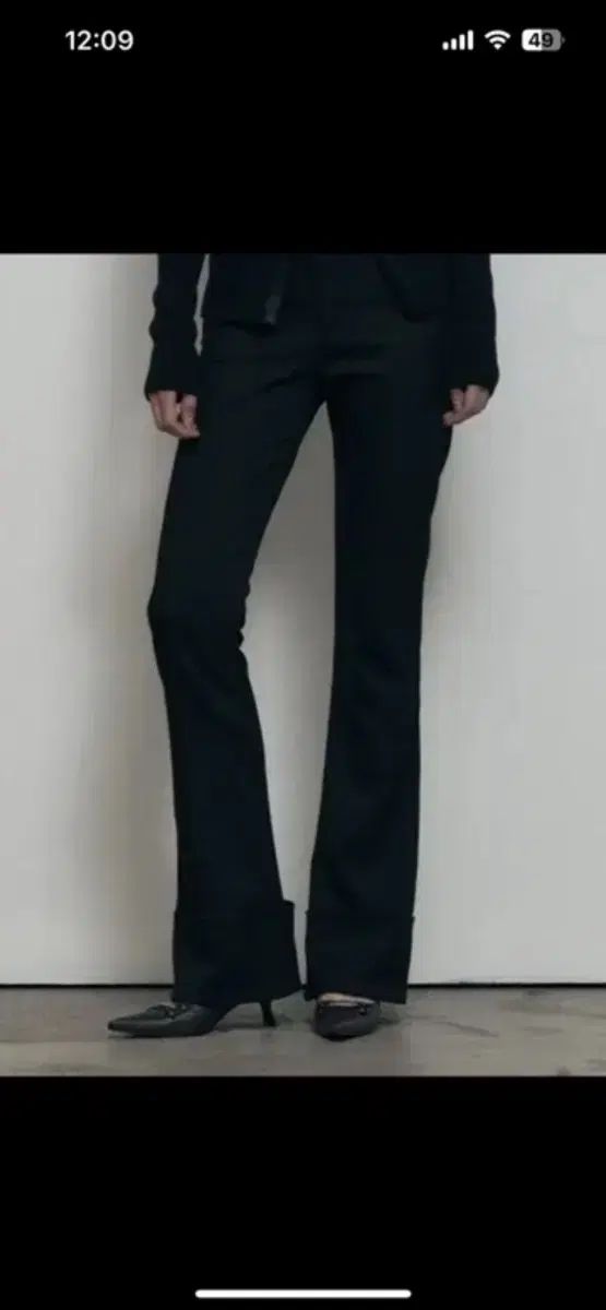 BOHEMSEO ボヘミアンソウル TURN UP BOOTS CUT SLACKS S