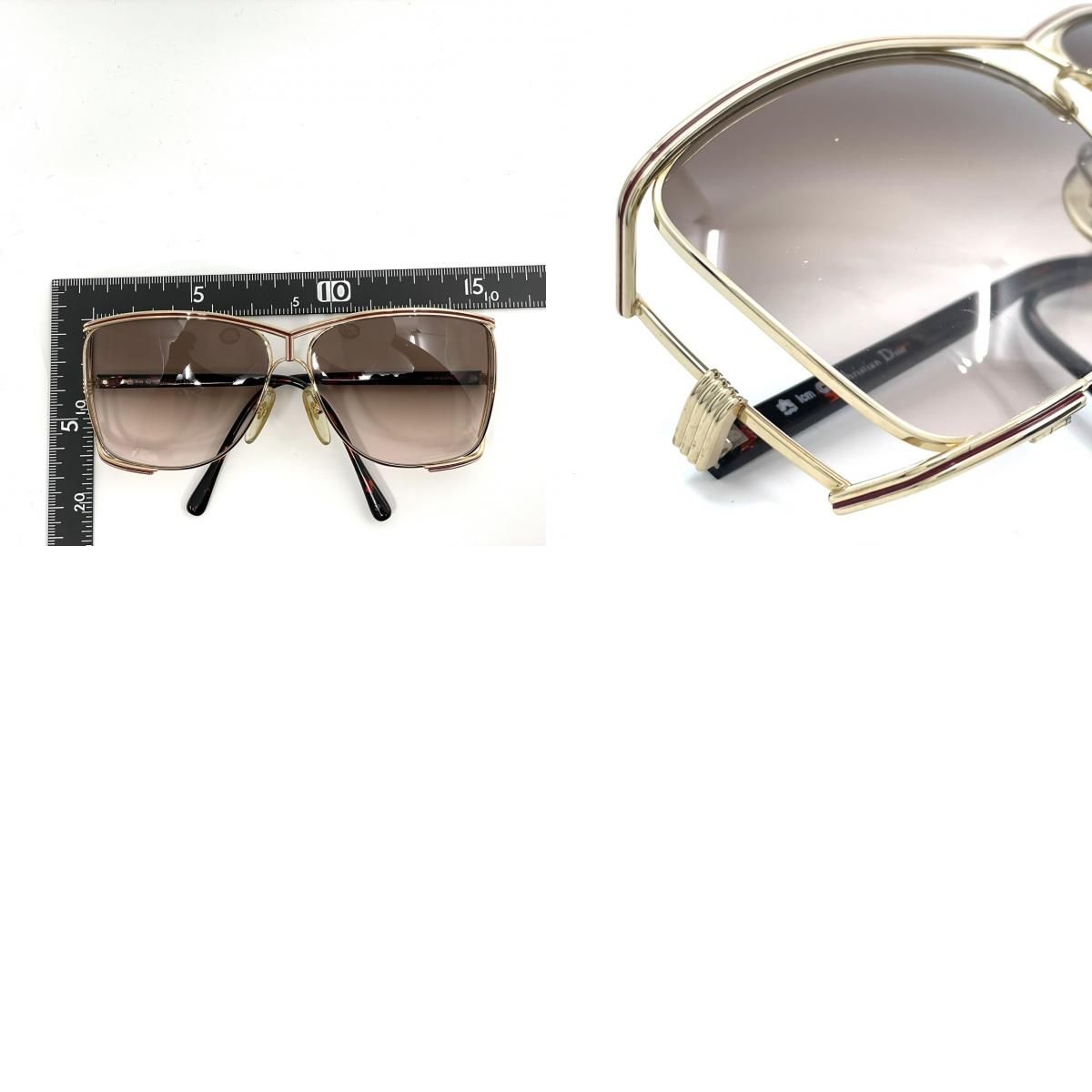 美品 Christian Dior クリスチャンディオール サングラス CDロゴ