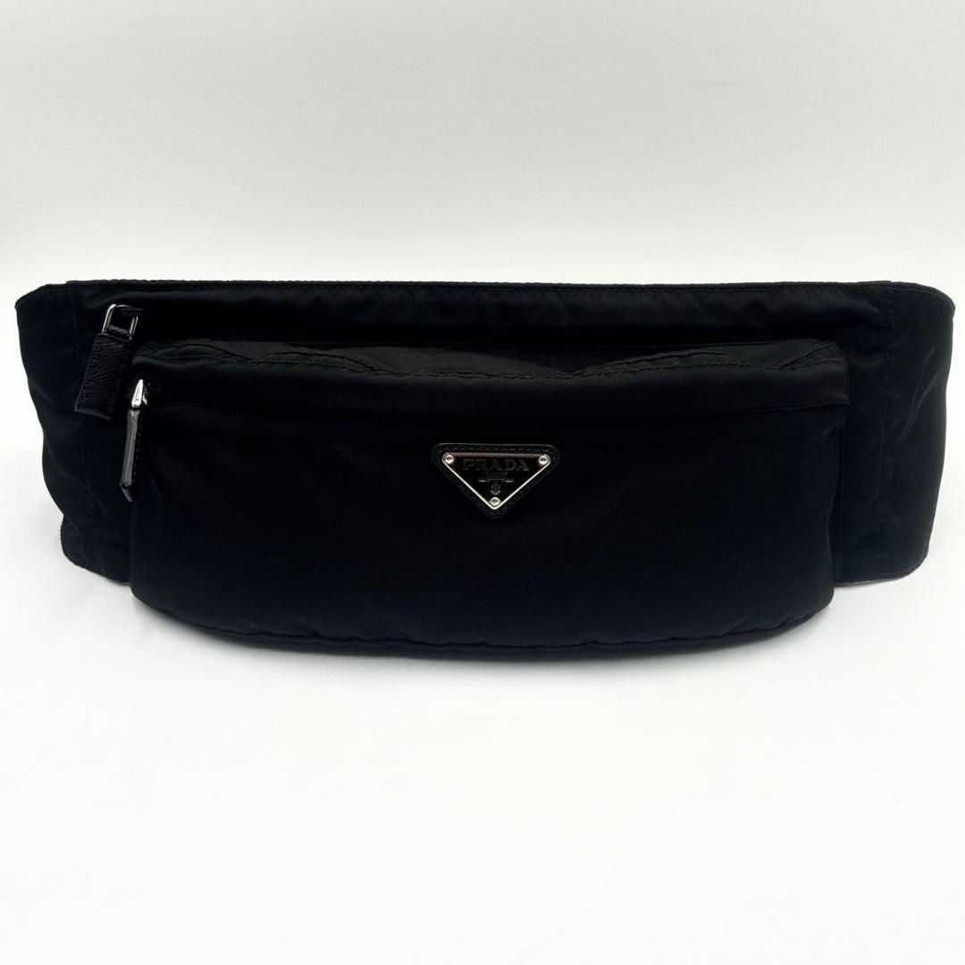 未使用級 RFID プラダ ウエストバッグ テスートナイロン 三角ロゴ 白タグ 未使用級 RFID プラダ ウエストバッグ テスートナイロン 三角ロゴ 白