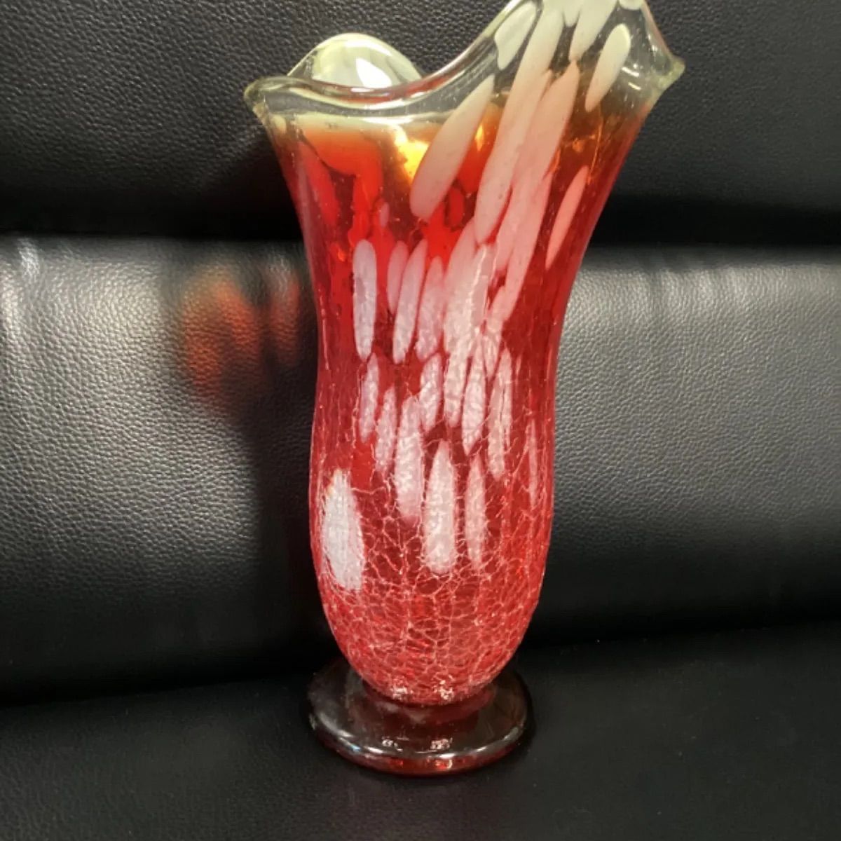 ★昭和レトロ 　ガラス製花瓶花器3品 ⑰ ガラス花瓶R6547 : 昭和レトロガラス雑貨通販ショップ