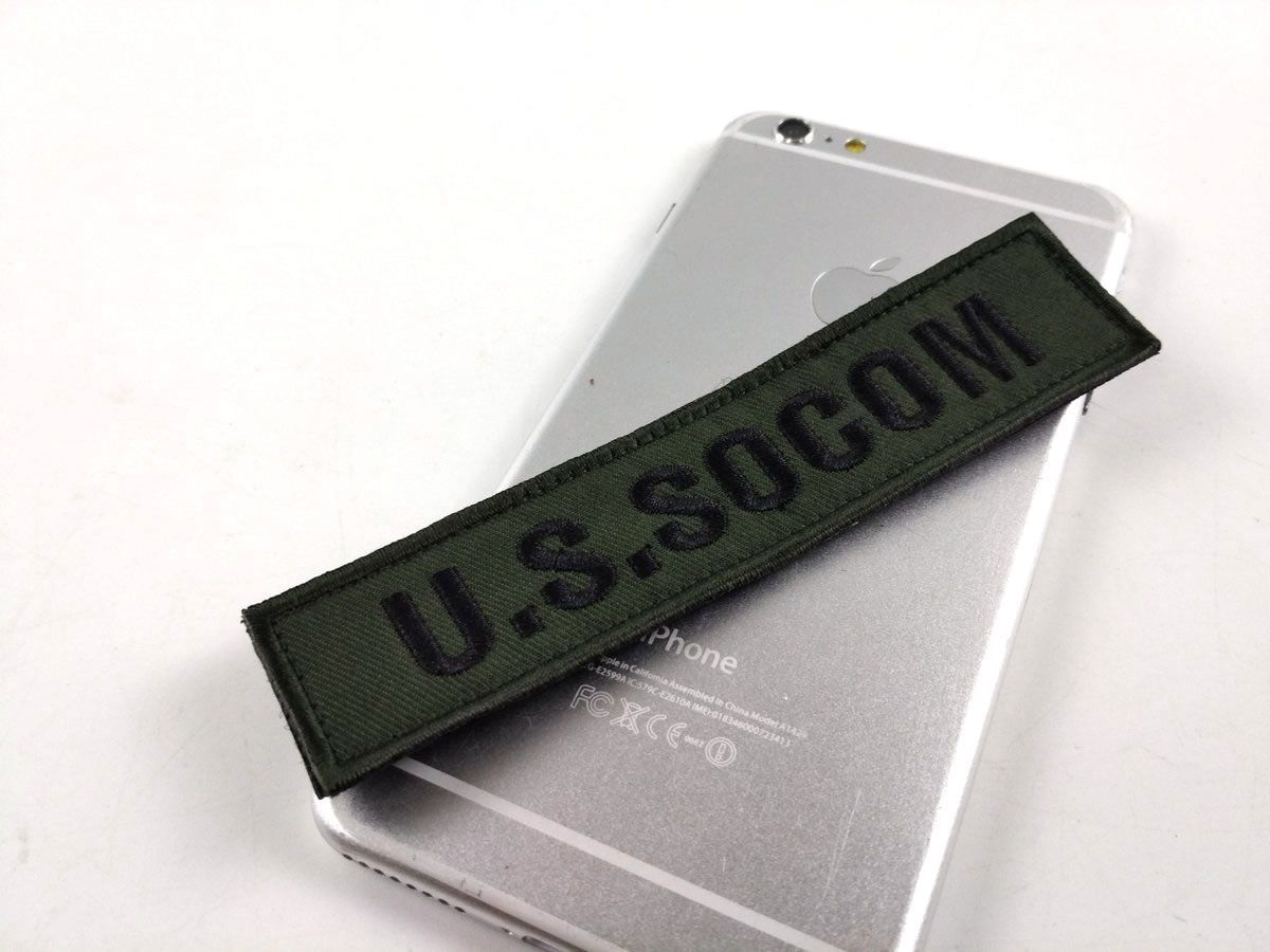 アメリカ特殊作戦軍 USSOCOM パッチ ワッペン サバゲー ミリタリー ベルクロ 13.5cmx3cm USA 米軍 アメリカ おしゃれ 大人 付け方 おもしろ バトル 購入 サバイバルゲーム コスプレ アップリケ