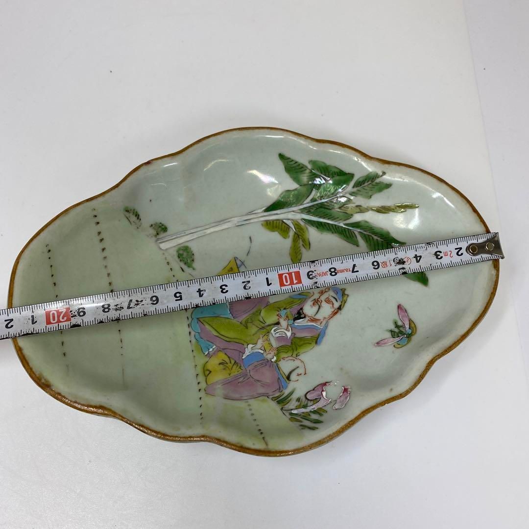 中国清時代 粉彩人物画 長皿 幅約22㎝ タエサ 東さ6-1201② - メルカリ