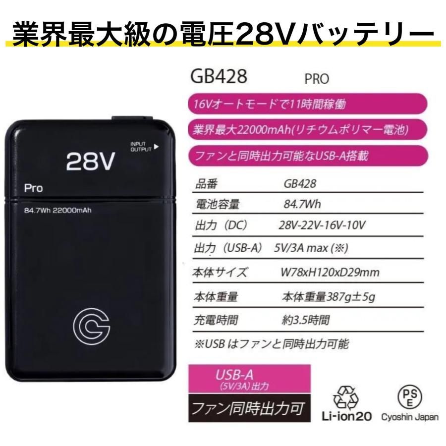 長信ジャパン GB-POWER 28V ペルチェ一体型ファン+バッテリー