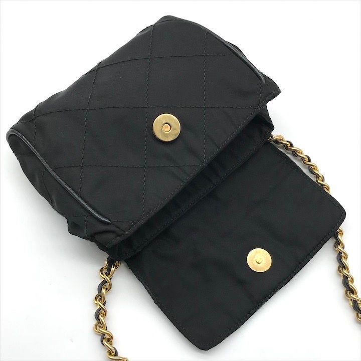 PRADA キルティングナイロン ウエストポーチ prada バッグメンズ