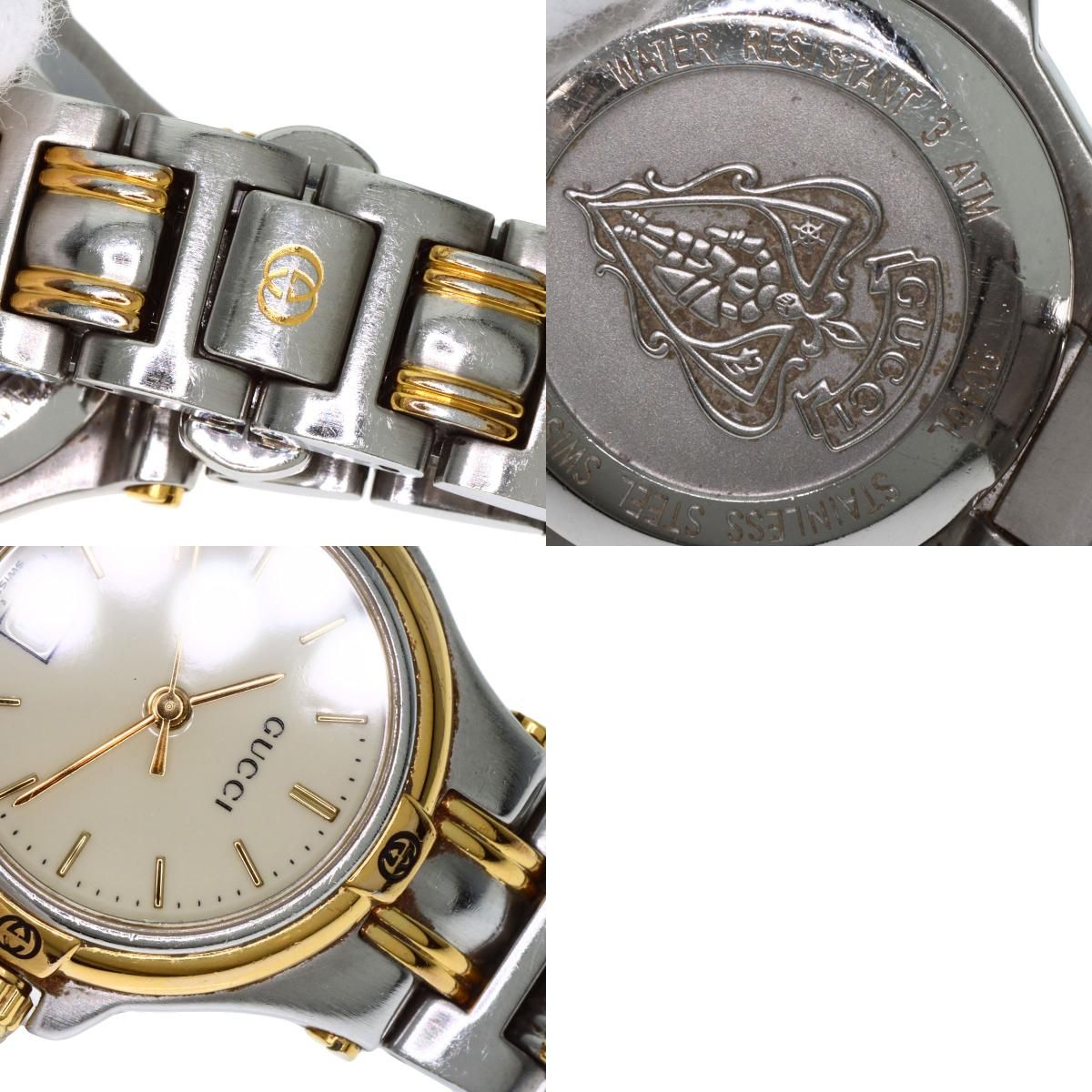 GUCCI グッチ 9040L ラウンドフェイス 腕時計 SS SS レディース [中古] GUCCI - GUCCI グッチ 9040L ラウンドフェイス 腕時計 SS SS