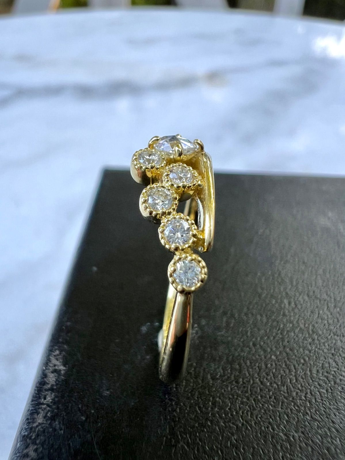 0.11ctローズカットダイヤモンドリング D0.1ct