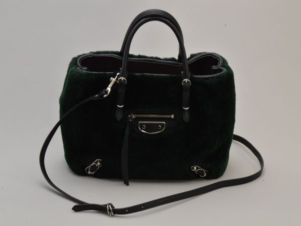 バレンシアガ BALENCIAGA 2WAY トート/ショルダーバッグ ファー