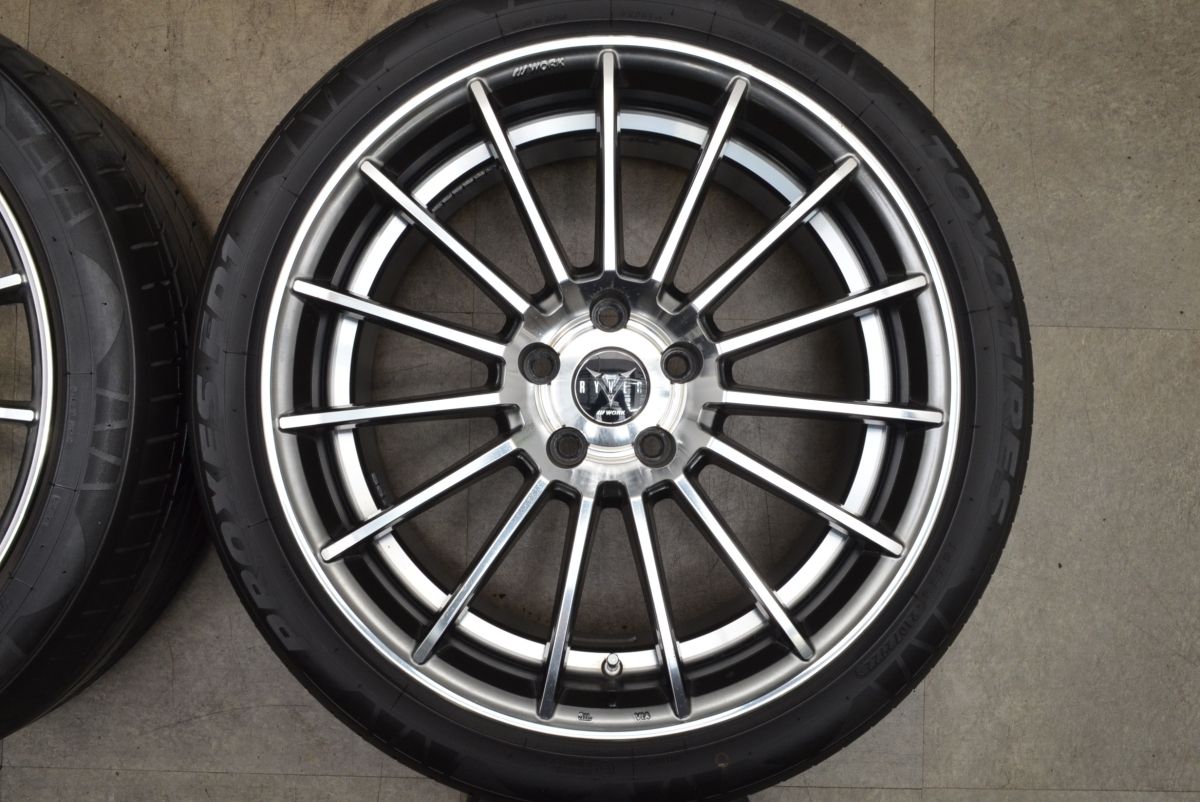 クリスマスセール アルファード ヴェルファイアなどに WORK RYVER F105 19in 8.5J 45 114.3 製 トーヨー プロクセス FD1 225 45R19 エルグランド