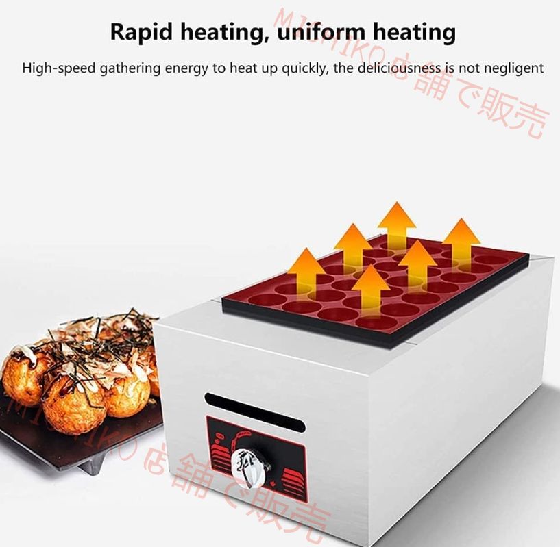 業務用たこ焼きメーカー56穴タコ焼き機 タコ焼き機の操作が簡単 ガスたこ焼き機テフロン加工のたこ焼きグリルパン レストラン用 シルバー ダブルヘッド WWW_KANDAIZUMI_COM