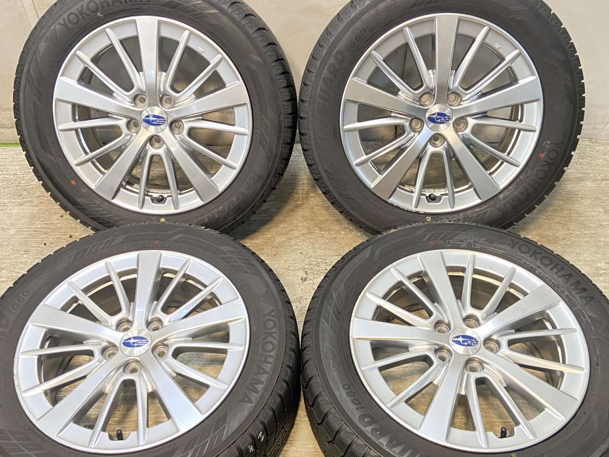 205 55R16 ヨコハマ アイスガード iG60 スバル純正 16x6.5 55 100-5穴 タイヤ スタッドレスタイヤ ホイールセット 4本セット w16251007904