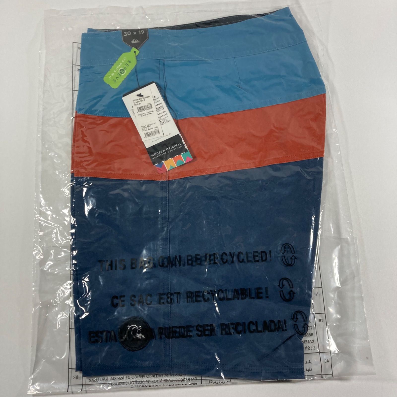 Quiksilver サーフパンツ 水着 30 BRQ0 海 プール リゾートに M130