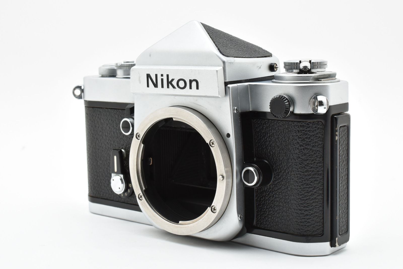 Nikon F2 アイレベル シルバー 35mm フィルムカメラ DE-1ファインダー付 動作良好 名機 ニコンFマウント ボディキャップ付