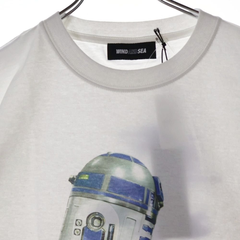 WIND AND SEA × STAR WARS White Tee 新品 WIND AND SEA (ウィンダンシー) ×STAR WARS R2-D2&GROG WDS TEE