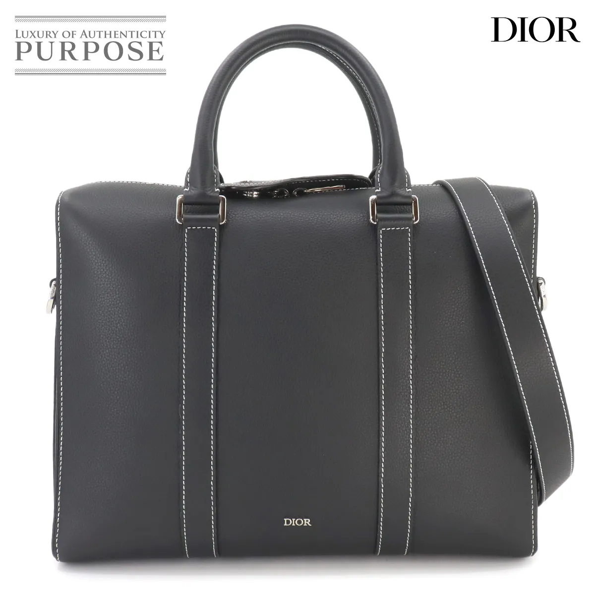 ディオール　ビジネスバッグ　ブリーフケース　ハニカム柄　PVCレザー　ビンテージ 2025年最新】Christian Dior メンズ ビジネスバッグの人気