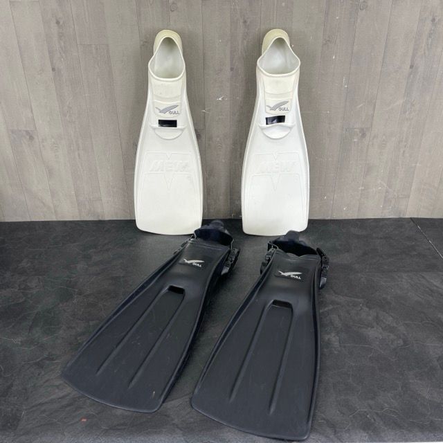 フィン 2点セット 【中古】 GULL ガル J 25-26 Bonito 485 ブラック 