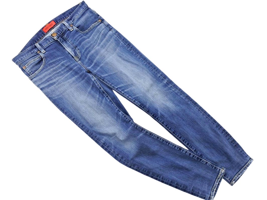 RED CARD レッドカード 59841 USED加工 デニムパンツ size30/青