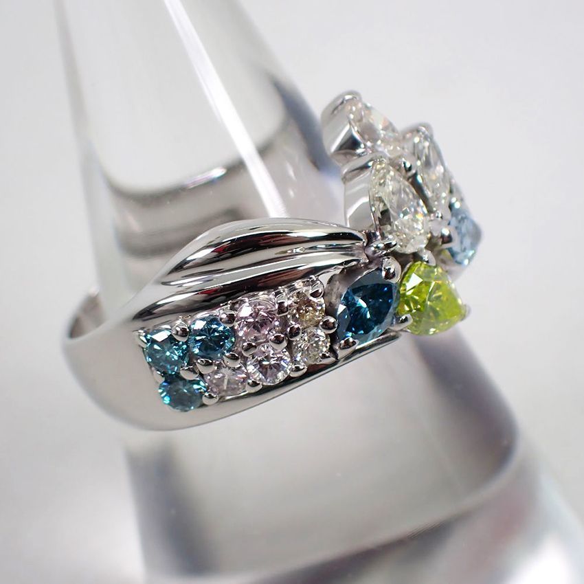 Pt900 ダイヤモンド 1.68ct リング