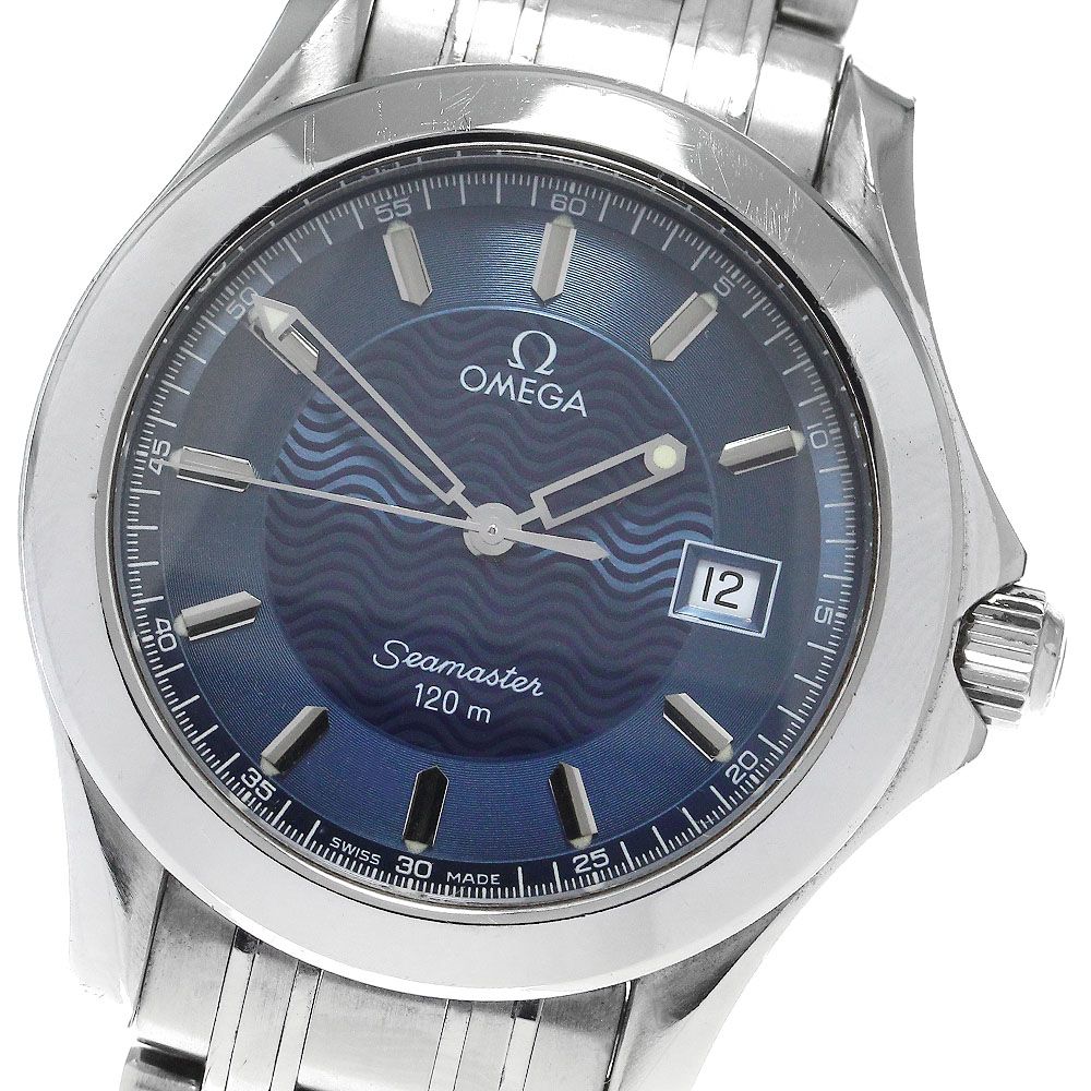 オメガ OMEGA シーマスター120 デイト クォーツ メンズ_877225