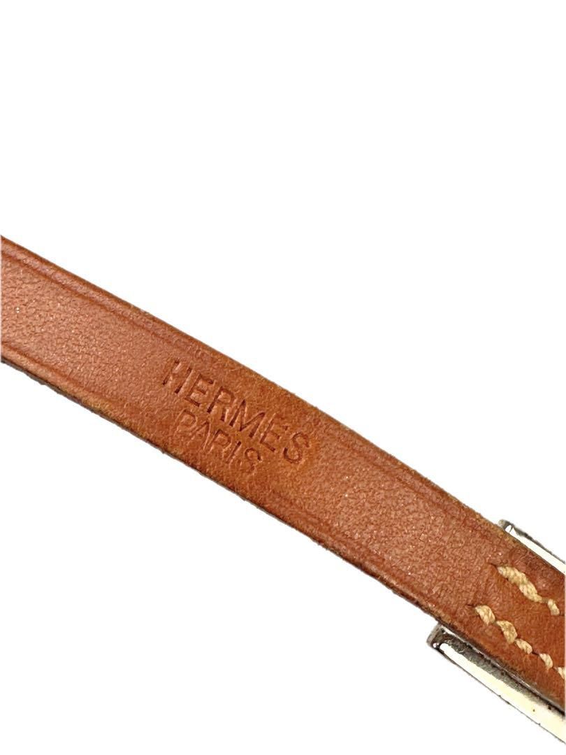 エルメス アピ3 ロング ブレスレット レザー レディース HERMES ロゴ