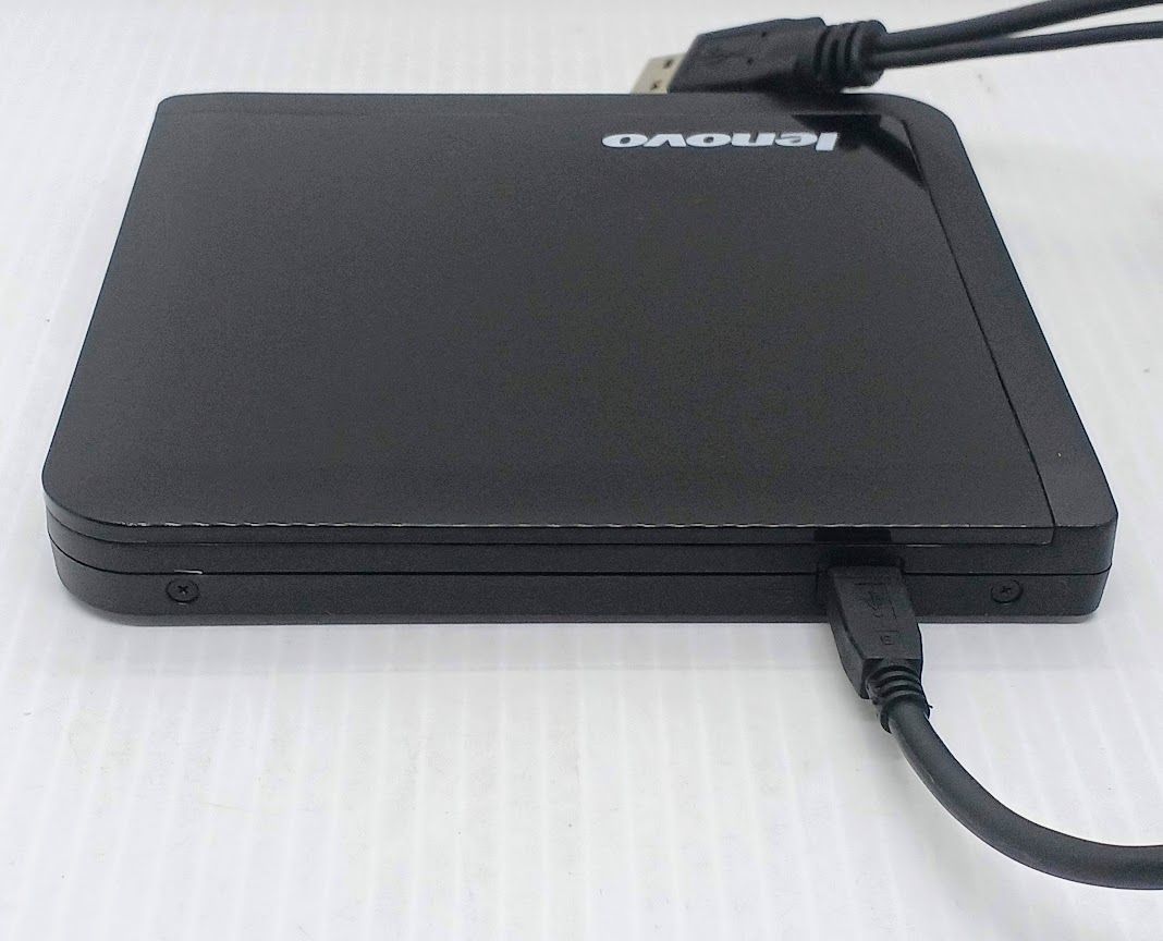 lenovo レノボ　Slim USB Portable DVD Burner　0A33988　Y-ケーブルつき　中古