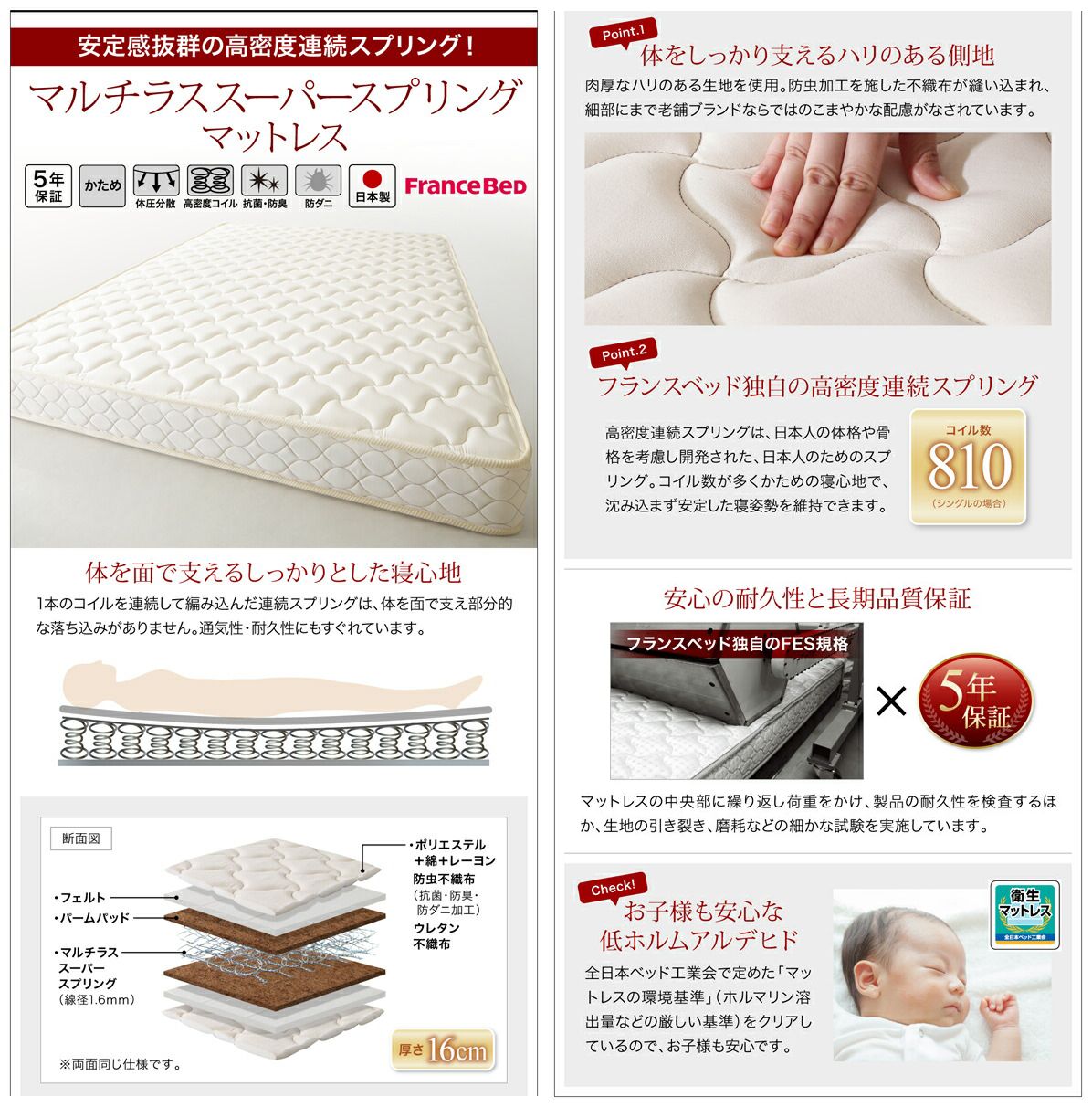 コンセント付きデザインすのこベッド Alcester