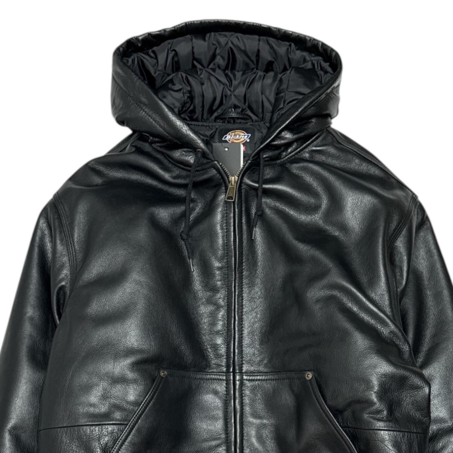 supreme dickies Hooded Work Jacket 黒S Supreme Dickies Hooded Leather Work Jacket (FW24) - $598