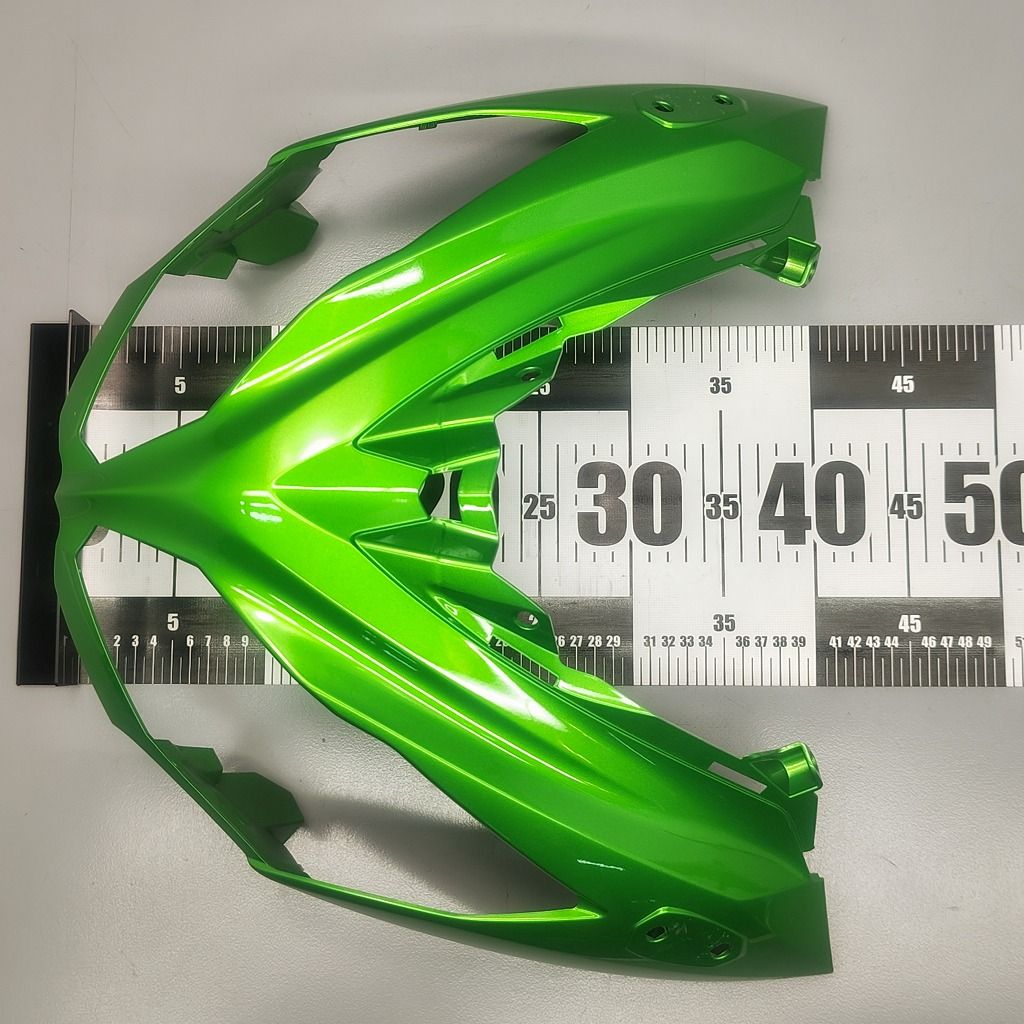 カワサキ ニンジャ400 EX400E 14-17年 純正アッパーカウル ニンジャ650 EX650E 12-16年 グリーン 55028-0366 割れなし 削れあり