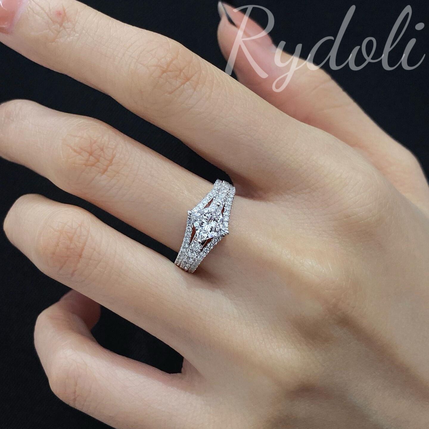 PT950 1.02ct オーダーメイドダイヤリング ラボグロウンダイヤモンド 