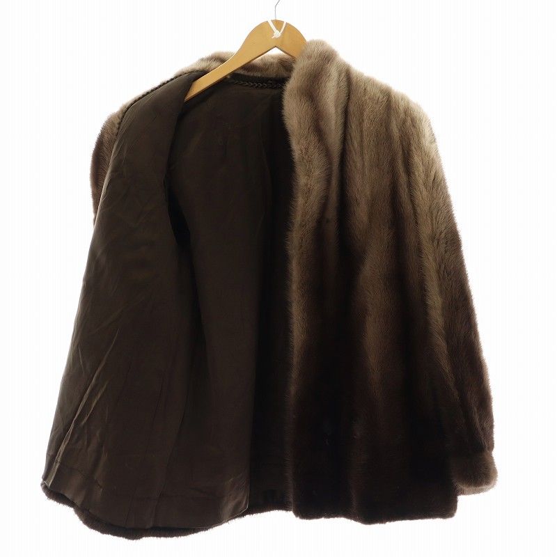 サガミンク SAGA MINK 銀サガ ミンク ファー コート 毛皮 ハーフ