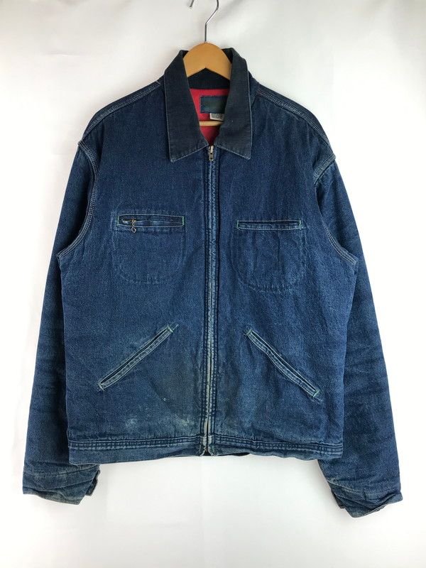 OSHKOSH オシュコシュ 70 s~80 s VINTAGE ZIP UP DENIM JACKET 602-1003 70~80年代 ジップアップ デニムジャケット 裏地キルティング 146-250610-yy-18-tag