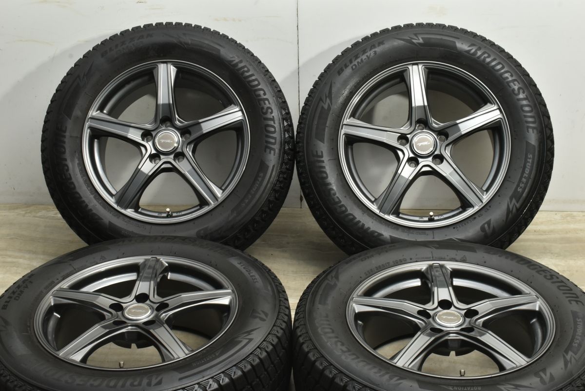 トップラン 17in 7J 38 PCD114.3 ブリヂストン ブリザック DM-V3 225|65R17 交換用に 冬タイヤ NX RAV4 ハリアー ヴァンガード