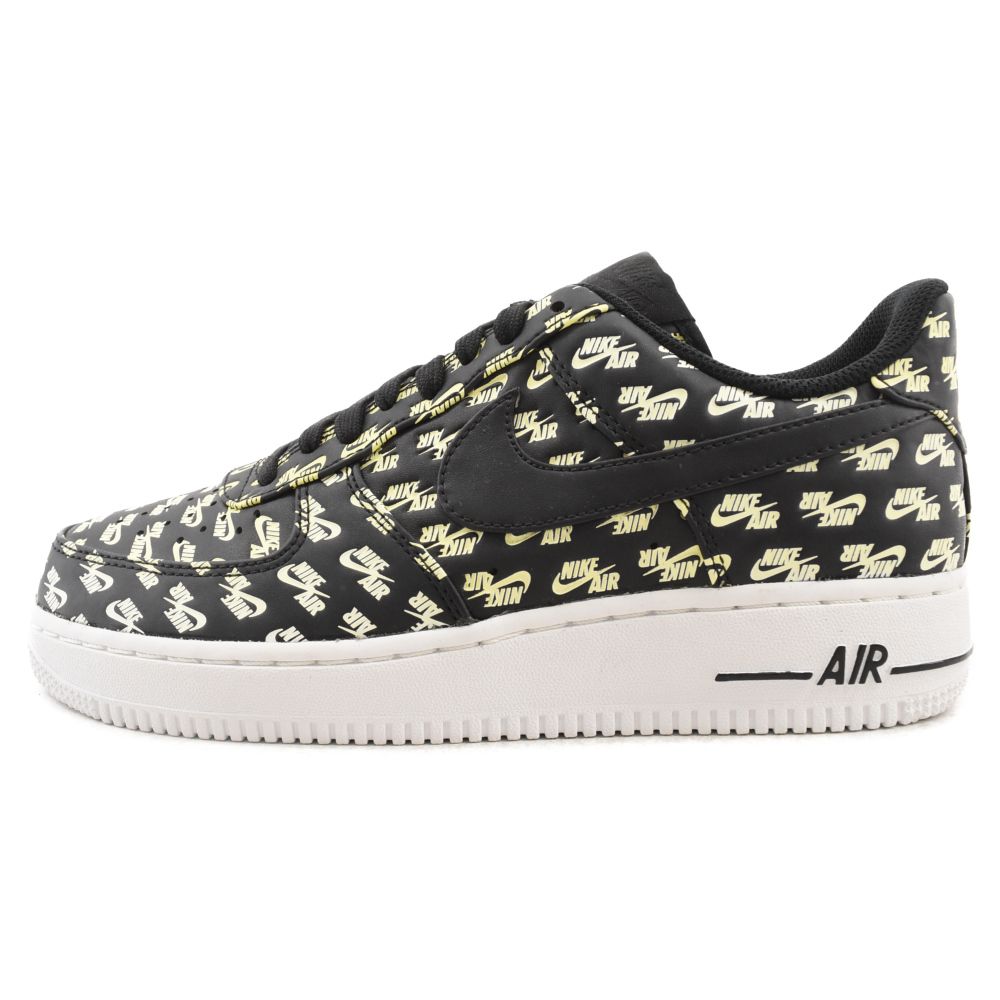 NIKE (ナイキ) AIR FORCE 1 07 QS ALL OVER LOGO エアフォース1 オールオーバーロゴ ローカットスニーカー  ブラック US8/26cm AH8462-001 - メルカリ