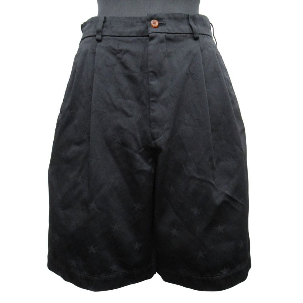 COMME des GARCONS コムデギャルソン 製品染め 星 スター ショート パンツ アーカイブ RO-P003 サイズXS 黒 ブラック レディース 古着