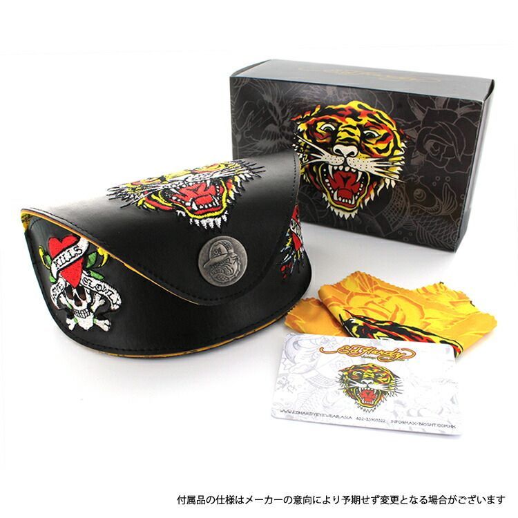 訳あり】エドハーディー サングラス EdHardy BIRD ホワイト/ブラウン