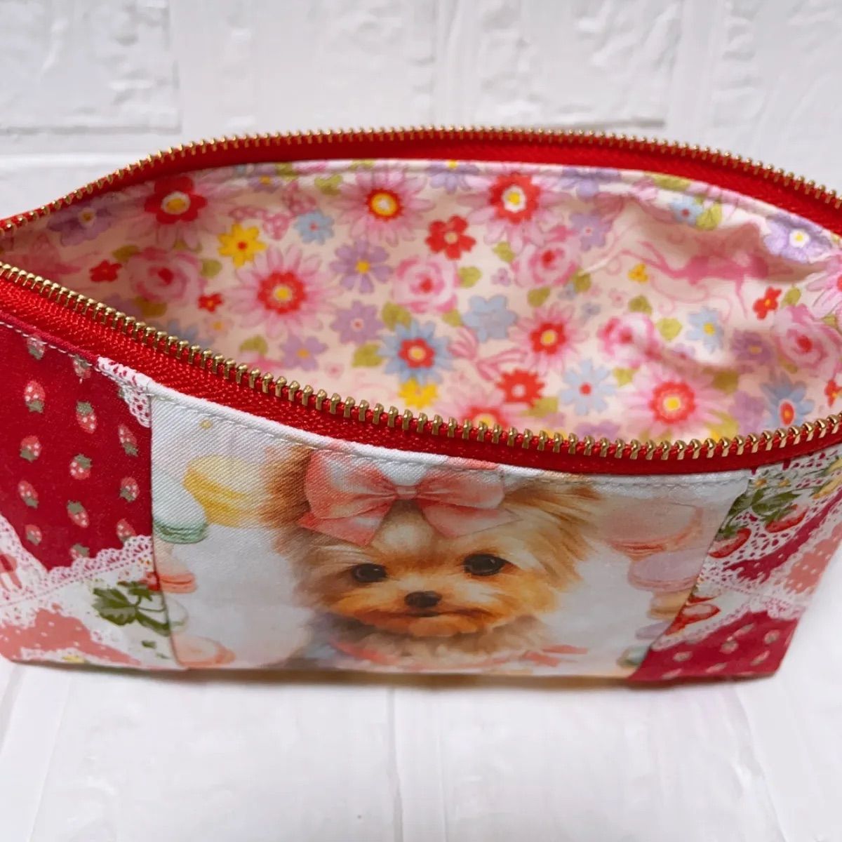 激レア限定10枚ねことヨーキーパネル生地 ハンドメイド 激レア限定10枚