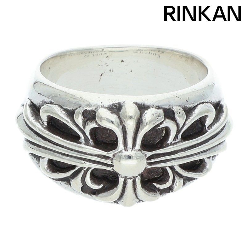 クロムハーツ FLRL CRS フローラルクロス シルバーリング メンズ 16号