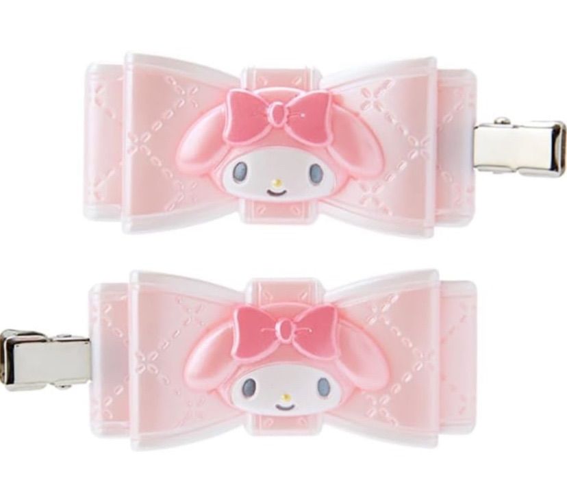 サンリオ(SANRIO) サンリオ 前髪クリップ キルトリボン ヘアクリップ マイメロディ マイメロちゃん my melody 2.5×5.5×0.7cm キャラクター 027120 SANRIO