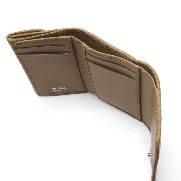 現行モデルPRADA☆鑑定済☆VIT.DAINO 1MH043 プラダ財布 PRADA - 【新品】プラダ 1MH043 VIT.DAINO 財布 三つ折り財布 (小銭