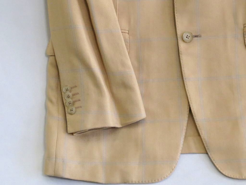 CORNELIANI】SILKソフトツィード オーバーチェック ジャケット