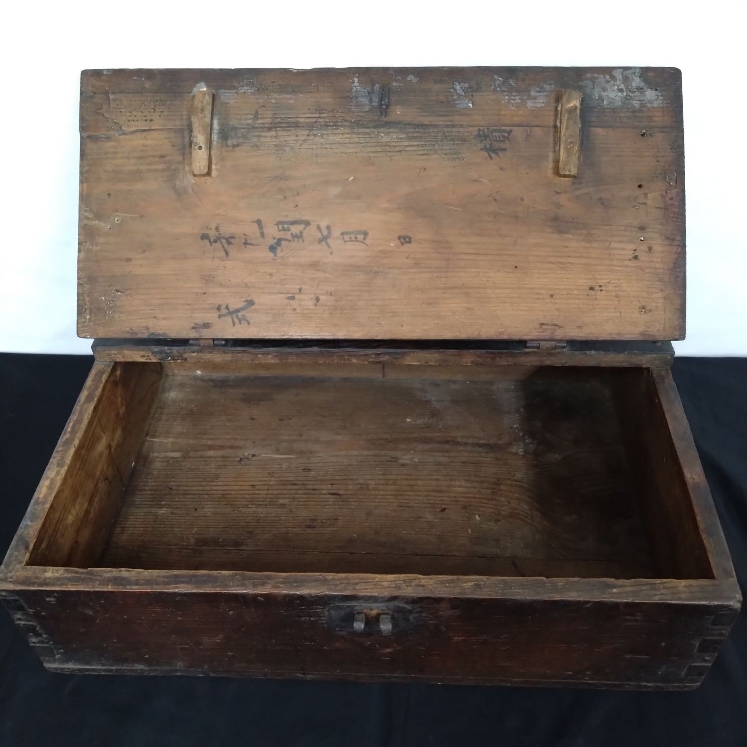李朝 木製トンケ（金庫） アンバン 銭函 35.5cm × 51.7cm 0095