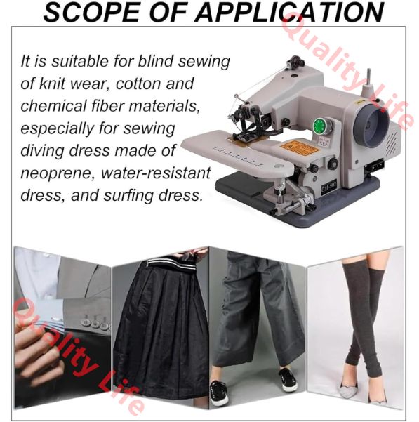 プロの裾直し用ポータブルブラインドステッチヘミングマシン 10本の針付き