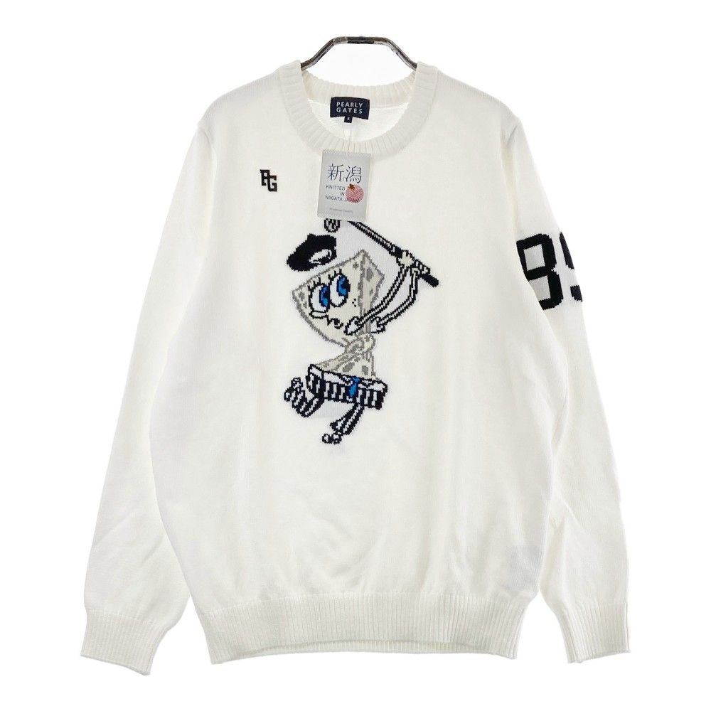 PEARLY GATES パーリーゲイツ スポンジボブ ゴルフ ニット セーター サイズ：6 PEARLY GATES パーリーゲイツ ×スポンジボブ ニット