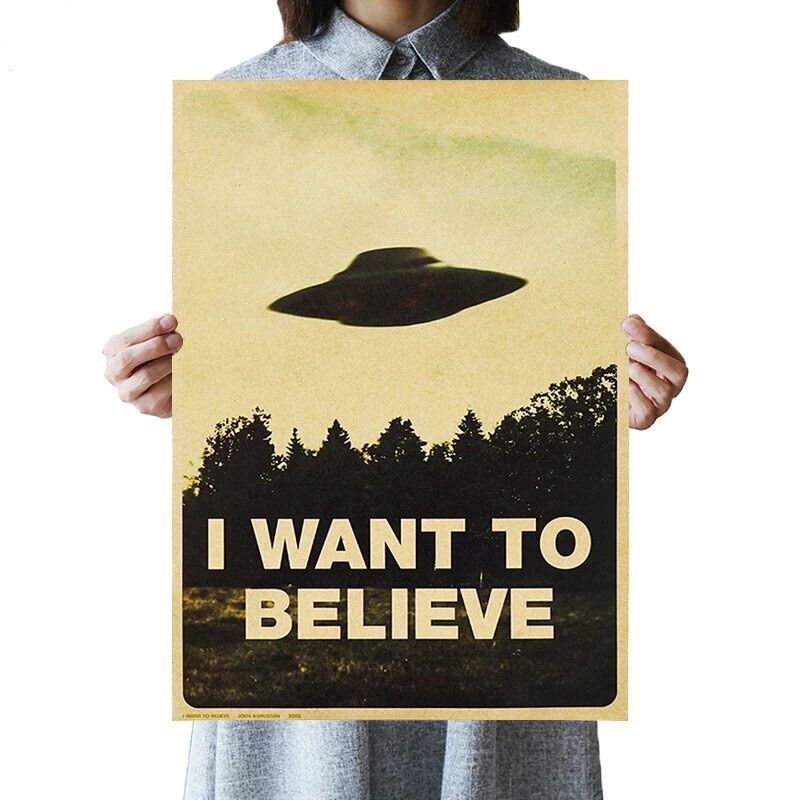 K062 Xファイル UFO ポスター I WANT TO BELIEVE - メルカリ