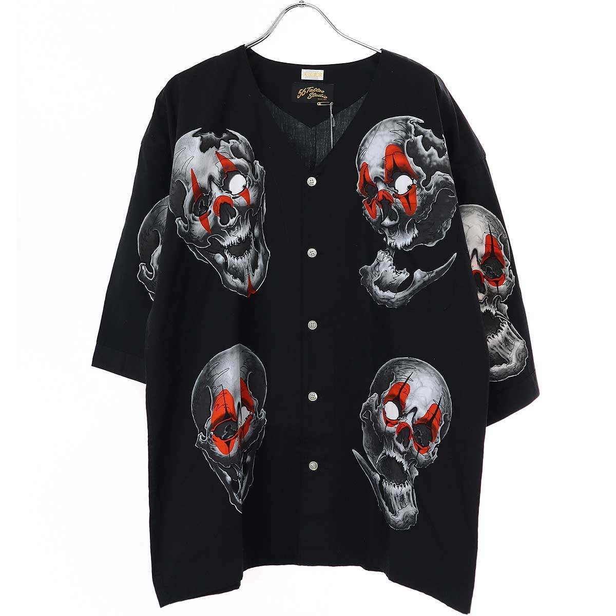 WACKO MARIA ワコマリア 22SS 56 TATTOO STUDIO DABO SHIRT ダボシャツ 56TS-WM-DB03 ブラック L  - メルカリ