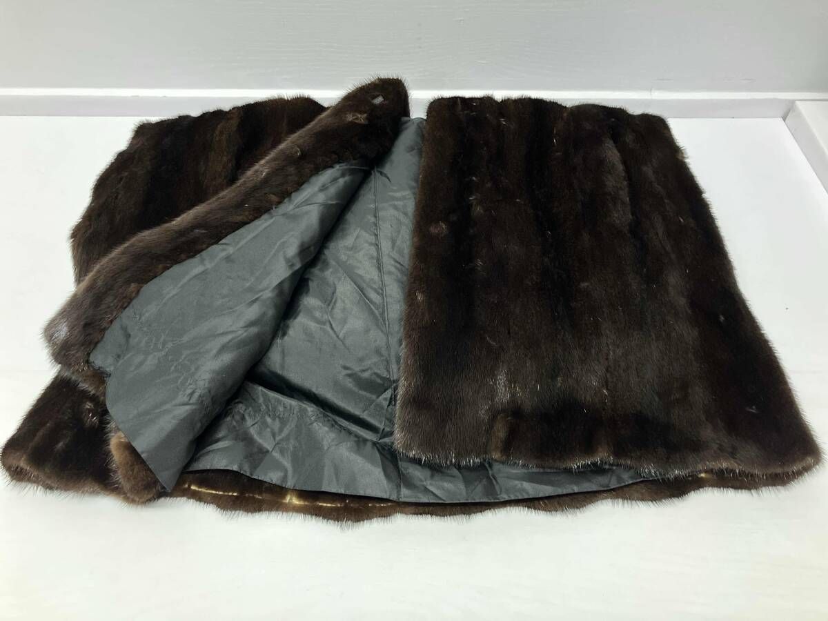 エンバ EMBA 毛皮コート ファーコート ミンク 茶 ブラウン