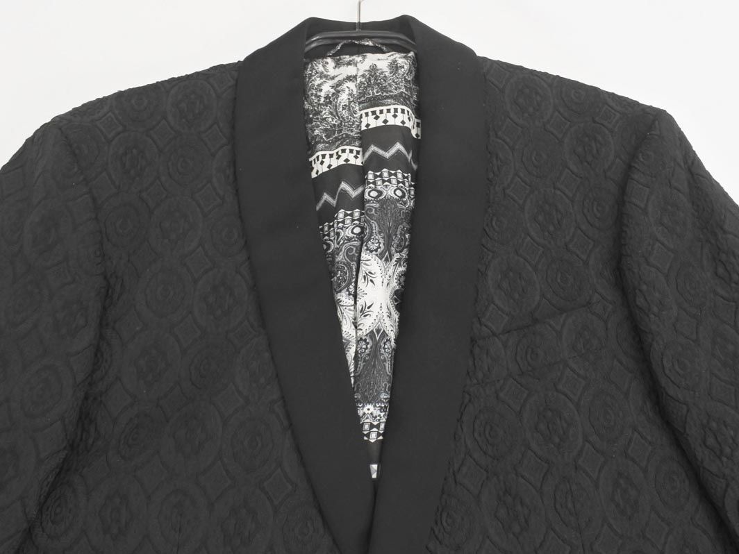 ETROテーラードジャケット ETRO エトロ テーラード ジャケット size50/黒 ◇□◎メンズ