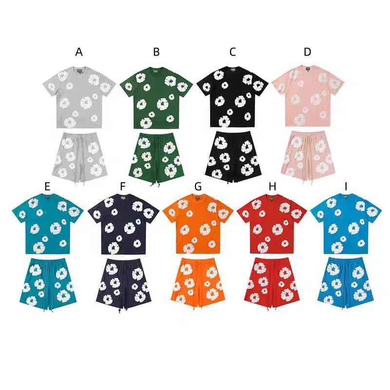 デニムティアーズ DENIM TEARS 夏 半ズボン 半袖 tシャツ セット 複数の から選択