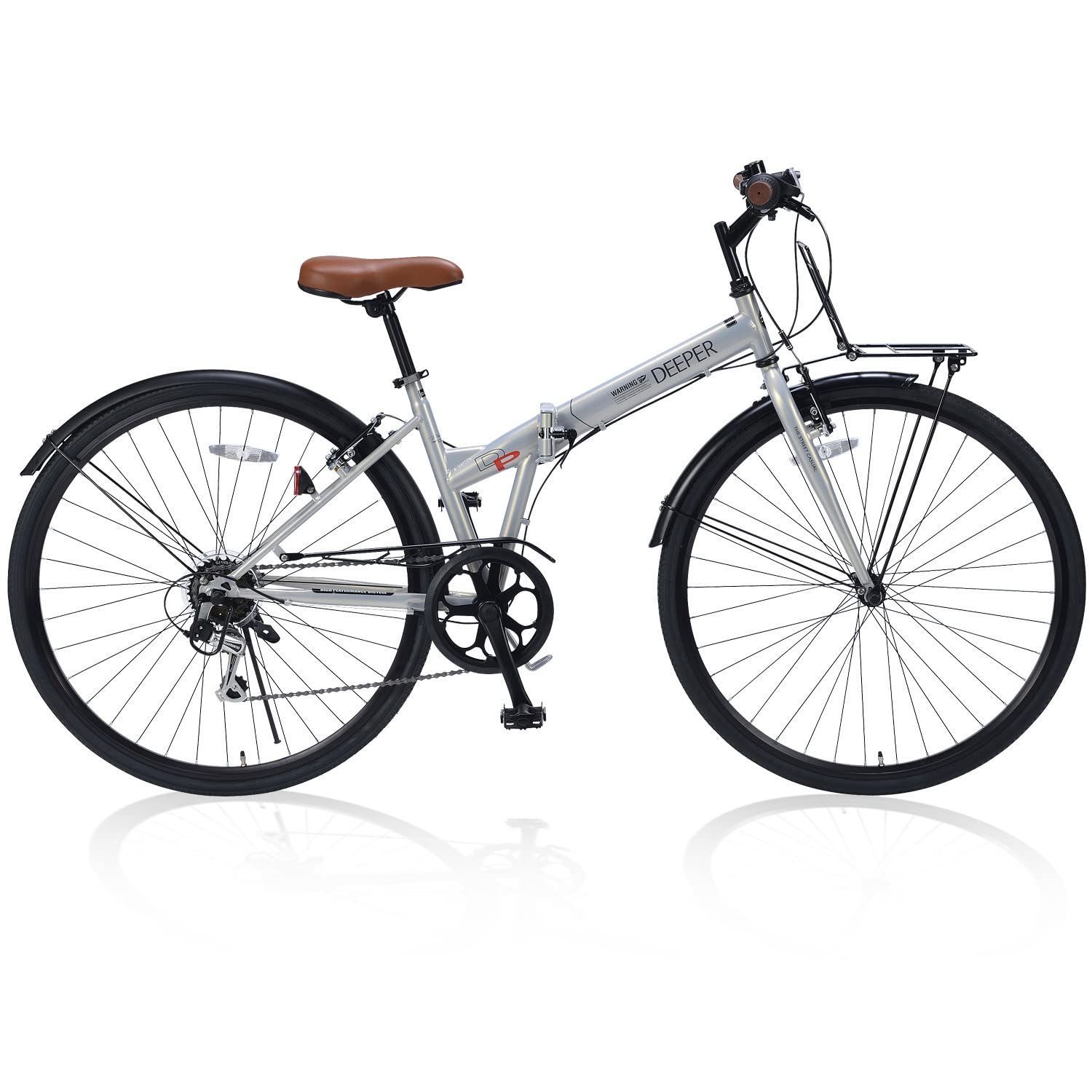 美品 自転車 27インチ ギア、ライト、ワイヤーロック付き