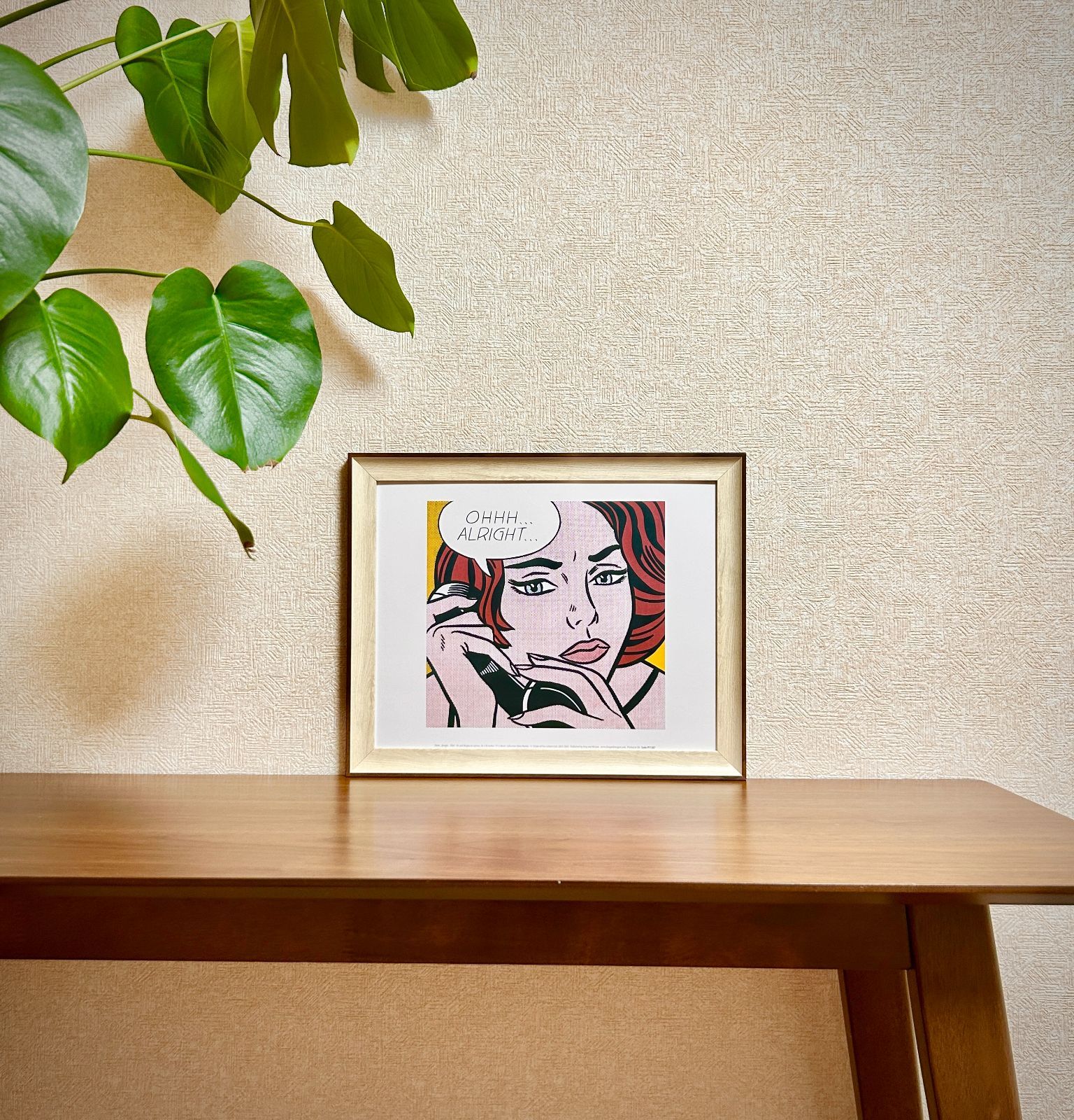 新品☆額縁付アートポスター☆ロイ・リキテンスタイン☆Roy